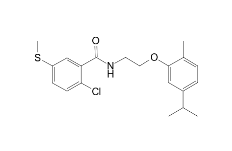 2-Chloro-N-[2-(5-isopropyl-2-methyl-phenoxy)-ethyl]-5-methylsulfanyl-benzamide