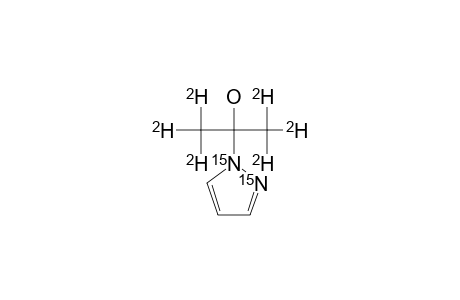 2-(1-[1,2-15N2]-PYRAZOLYL)-2-[1,3-2H6]-PROPANOL