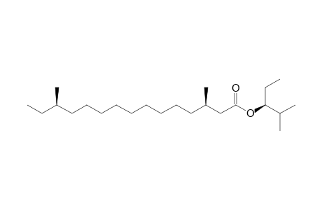 (3R,13R,10S)-1'-Ethyl-2'-methylpropyl 3,13-dimethylpentadecanoate