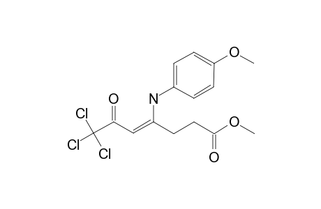 METHYL-7,7,7-TRICHLORO-4-[(4'-METHOXYPHENYL)-AMINO]-6-OXO-4-HEPTENOATE