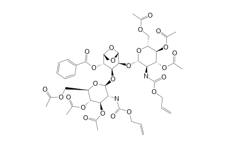 2,3-DI-O-(3,4,6-TRI-O-ACETYL-2-ALLYLOXYCARBONYLAMINO-2-DESOXY-BETA-D-GLUCO-PYRANOSYL)-1,6-ANHYDRO-4-O-BENZOYL-BETA-D-MANNOPYRANOSE