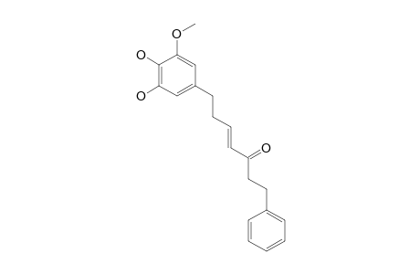 7-(4'',5''-DIHYDROXY-3''-METHOXYPHENYL)-1-PHENYL-4-HEPTENE-3-ONE