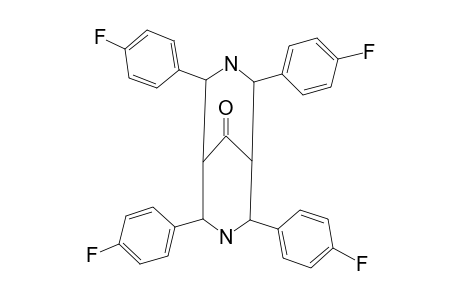 2,4,6,8-[TETRA-(4-FLUORO)-PHENYL]-3,7-DIAZABICYCLO-[3.3.1]-NONAN-9-ONE