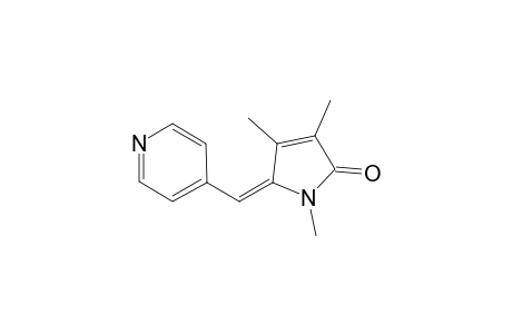 E-1,3,4-TRIMETHYL-5-(4-PYRIDYLMETHYLIDENE)-3-PYRROLIN-2-ONE