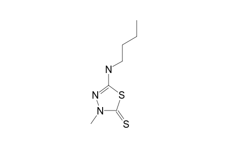 2-(N-BUTYLAMINO9-4-METHYL-4,5-DIHYDRO-1,3,4-THIADIAZOLE-5-THIONE