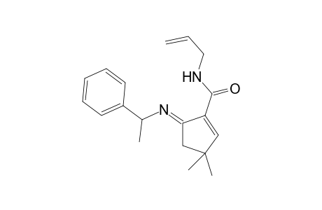 N-Allyl-3,3-dimethyl-5-[(1-phenylethyl)imino]cyclopent-1-enecarboxamide