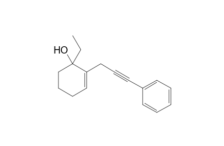 1-Ethyl-2-(3-phenylprop-2-yn-1-yl)cyclohex-2-enol