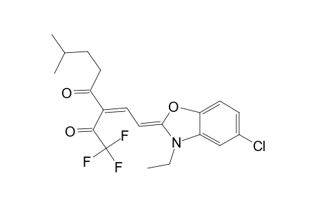 2,4-Octanedione, 3-[2-(5-chloro-3-ethyl-2(3H)-benzoxazolylidene)ethylidene]-1,1,1-trifluoro-7-methyl-