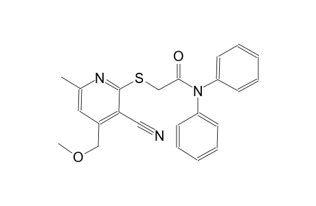 acetamide, 2-[[3-cyano-4-(methoxymethyl)-6-methyl-2-pyridinyl]thio]-N,N-diphenyl-