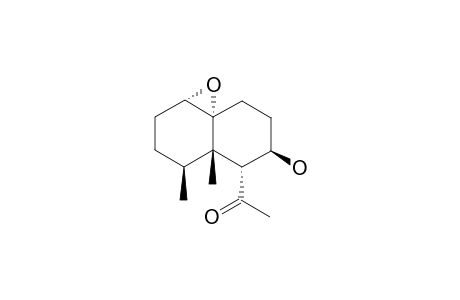 LAEVINOL_;6-ALPHA-ACETYL-4-BETA,5-BETA-DIMETHYL-1-(10)-ALPHA-EPOXY-7-BETA-HYDROXYDECALIN