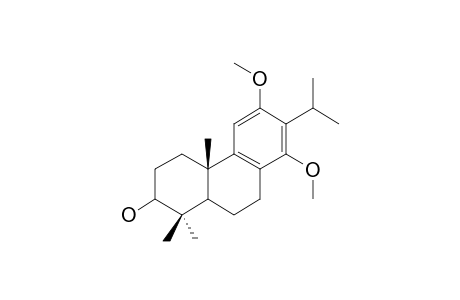 TRIPTOBENZENE-L;3-BETA-HYDROXY-12,14-DIMETHOXYABIETA-8,11,13-TRIENE