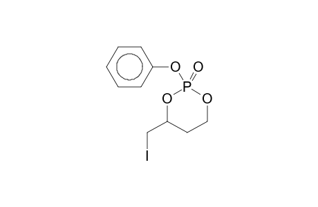 1,3,2-Dioxaphosphorinane, 2-oxo-2-phenoxy-4-iodomethyl-