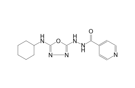 N'-[5-(cyclohexylamino)-1,3,4-oxadiazol-2-yl]isonicotinohydrazide