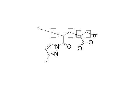 Poly[1-(3-methyl-1-pyrazolylcarbonyl)ethylene-co-1-methyl-1-carboxyethylene]