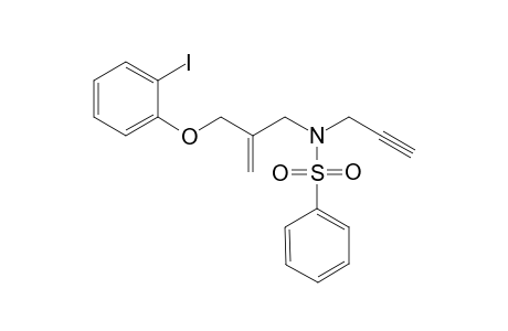 2-Iodophenyl 2-[N-(phenylsulfonyl)-N-(prop-2-ynylamido)methyl]prop-2-enyl ether