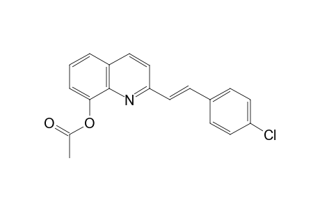 (E)-8-Acetoxy-2-(4-chlorostyryl)quinoline