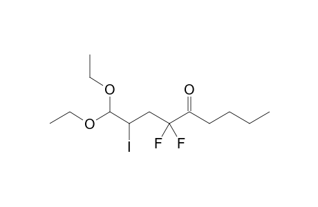 1,1-Diethoxy-4,4-difluoro-2-iodo-5-nonanone