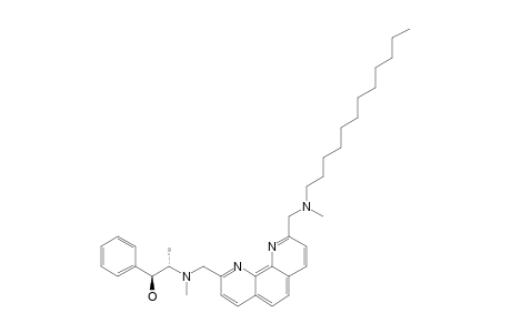 (1S,2S)-[(9-[(N-METHYLDODECYLAMINO)-METHYL]-1,10-PHENANTHROLIN-2-YL)-METHYL]-EPHEDRINE