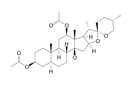 (25R)-3.beta.,12.beta.-Diacetoxy-5.alpha.-spirostan-14.beta.-ol