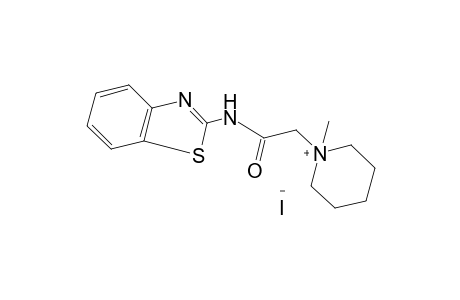 1-[(2-BENZOTHIAZOLYLCARBAMOYL)METHYL]-1-METHYLPIPERIDINIUM IODIDE