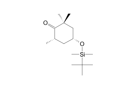 4-TERT.-BUTYLDIMETHYLSILYL-(4S,6R)-4-HYDROXY-2,2,6-TRIMETHYLCYClOHEXANONE