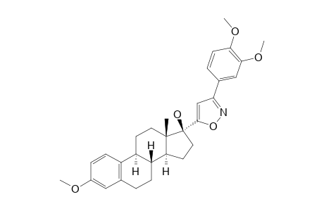 3-METHOXY-17-ALPHA-[3'-(3'',4''-DIMETHOXY)-PHENYL-ISOXAZOL-5'-YL]-ESTRA-1,3,5(10)-TRIEN-17-BETA-OL