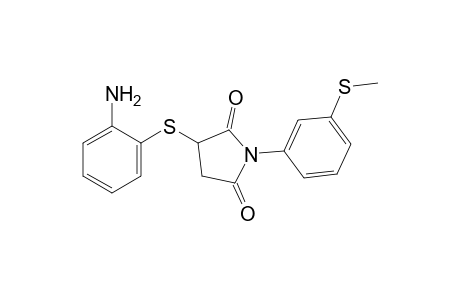 2-[(o-aminophenyl)thio]-N-[m-(methylthio)phenyl]succinimide