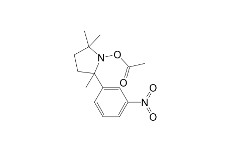 Pyrrolidine, 1-(acetyloxy)-2,2,5-trimethyl-5-(3-nitrophenyl)-