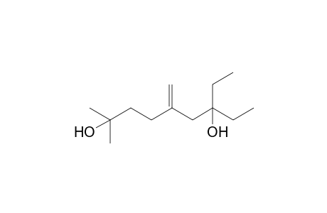 7-Ethyl-2-methyl-5-methylenenonane-2,7-diol