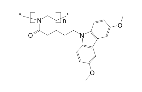 Poly{2-[4-(3,6-dimethoxycarbazol-9-yl)butyl]-2-oxazoline}