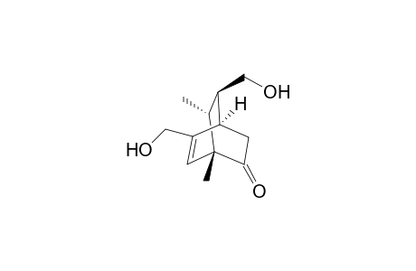 (1S*,4R*,7R*,8R*)-5,8-Bis(hydroxymethyl)-1,7-dimethylbicyclo[2.2.2]oct-5-en-2-one