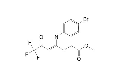 METHYL-4-[(4'-BROMOPHENYL)-AMINO]-6-OXO-7,7,7-TRIFLUORO-4-HEPTENOATE