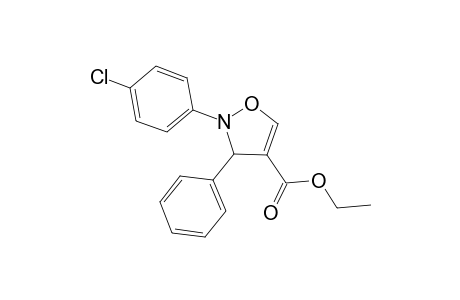 4-Isoxazolecarboxylic acid, 2-(4-chlorophenyl)-2,3-dihydro-3-phenyl-, ethyl ester