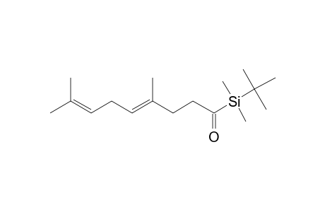 (4E)-1-[(TERT.-BUTYL)-DIMETHYLSILYL]-4,8-DIMETHYL-NONA-4,7-DIEN-1-ONE