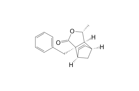 (+)-(1R,2R,5R,6S,7S)-2-benzyl-5-methyl-4-oxatricyclo[5.2.1.0(2,6)]dec-8-en-3-one