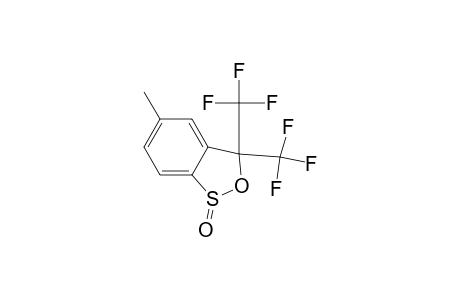 3H-2,1-Benzoxathiole, 5-methyl-3,3-bis(trifluoromethyl)-, 1-oxide