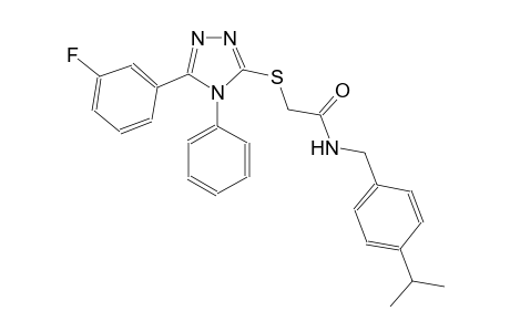 acetamide, 2-[[5-(3-fluorophenyl)-4-phenyl-4H-1,2,4-triazol-3-yl]thio]-N-[[4-(1-methylethyl)phenyl]methyl]-