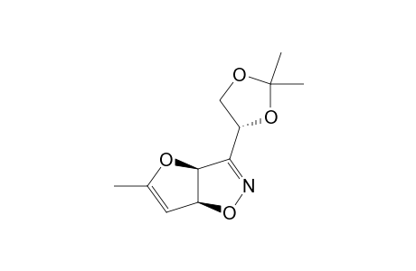 (3A-S,6A-S,1'S)-3-(1',2'-O-ISOPROPYLIDENEDIOXYETHYL)-5-METHYL-3A,6A-DIHYDROFURO-[2,3-D]-ISOXAZOLE