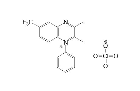 2,3-dimethyl-1-phenyl-6-(trifluoromethyl)quinoxalinium perchlorate