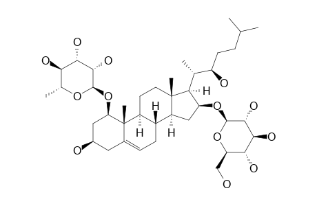 (22S)-CHOLEST-5-ENE-1-BETA,3-BETA,16-BETA,22-TETRAOL-1-O-ALPHA-L-RHAMNOPYRANOSYL-16-O-BETA-D-GLUCOPYRANOSIDE