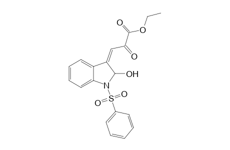 (3Z)-3-(1-besyl-2-hydroxy-indolin-3-ylidene)-2-keto-propionic acid ethyl ester