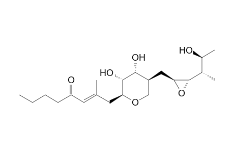 (E)-1-[(2S,3R,4R,5S)-3,4-bis(oxidanyl)-5-[[(2S,3S)-3-[(2S,3S)-3-oxidanylbutan-2-yl]oxiran-2-yl]methyl]oxan-2-yl]-2-methyl-oct-2-en-4-one