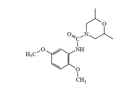 2',5'-dimethoxy-2,6-dimethyl-4-morpholinecarboxanilide