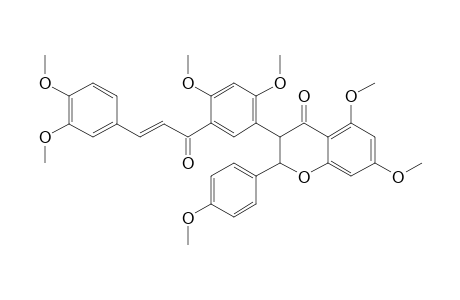 BIS-3-(4',5,7-TRIMETHOXY-FLAVANONE)-5'-(2',3,4,4'-TETRAMETHOXY-CHALCONE)