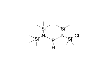 DI(TRIMETHYLSILYLAMINO)TRIMETHYLSILYL(DIMETHYLCHLOROSILYL)AMINOPHOSPHINE