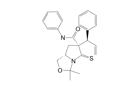 (5S,7S,1'R)-2,2-DIMETHYL-N-PHENYL-7-(1-PHENYL-PROP-2-EN-YL)-8-THIOXO-3-OXA-1-AZA-BICYCLO-[3.3.0]-OCTANE-7-CARBOXAMIDE