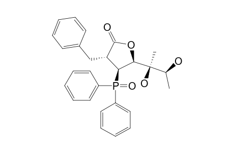 (3RS,4SR,5SR)-3-BENZYL-4-DIPHENYLPHOSPHINOYL-5-[(1RS,2SR)-1,2-DIHYDROXY-1-METHYLPROPYL]-TETRAHYDROFURAN-2-ONE;SYN,SYN-ISOMER