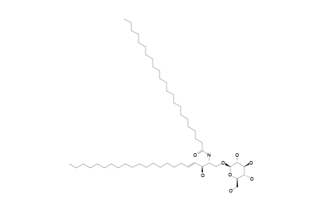 ODORASIDE-A;1-O-(BETA-D-GLUCOPYRANOSYL)-(4E,2S,3R)-2-N-TRICOSANOYL-4-DOCOSASPHINGENINE