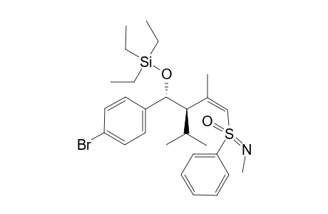 (-)-TRIETHYL-[(Z)-(1R,2R)-2-ISOPROPYL-3-METHYL-4-[(S)-N-METHYL-S-PHENYL-SULFONIMIDOYL]-1-(4-BROMOPHENYL)-BUT-3-ENYLOXY]-SILANE