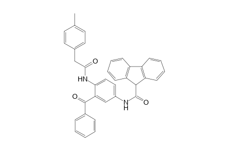 N-[3-benzoyl-4-[[2-(4-methylphenyl)-1-oxoethyl]amino]phenyl]-9H-fluorene-9-carboxamide